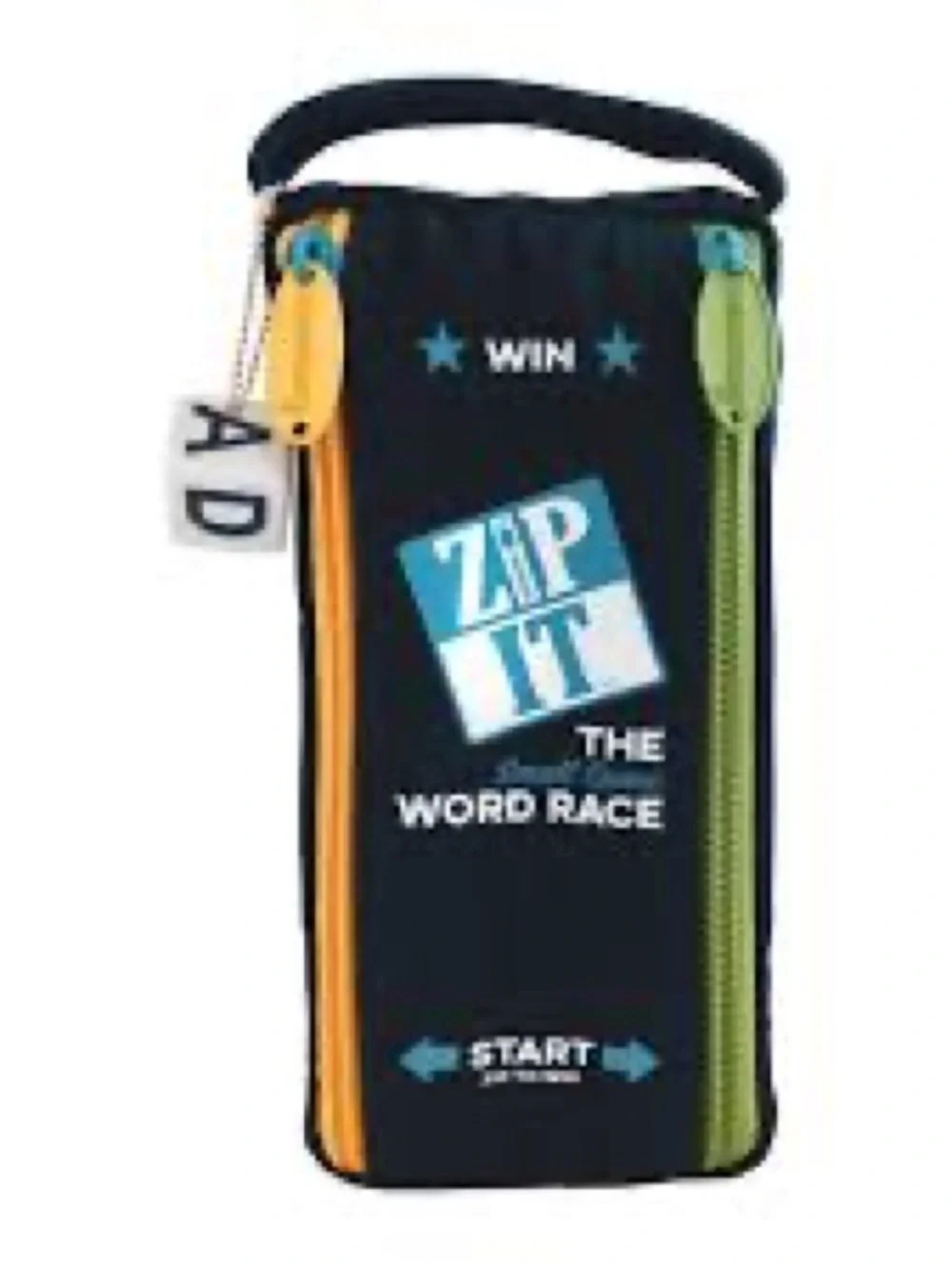 Zip It Navy Word Race Dual-Zip Game Case byu